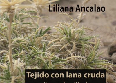 Tejido con lana cruda, de Liliana Ancalao